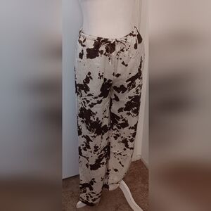 Chic Cow Print Women's Trousers